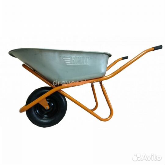 Тачка 1-колесная 250 кг 110 л строительно-садовая