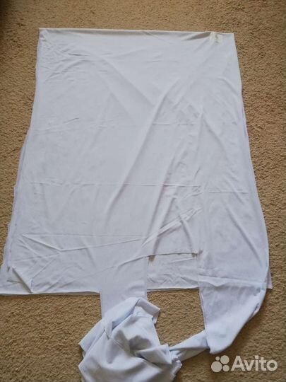 Ткань белый трикотаж