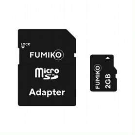 Карта памяти fumiko 2GB microsdhc (с адаптером SD)