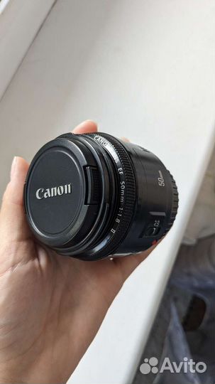 Объектив canon ef 50mm f 1 8 + сумка в подарок