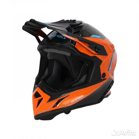 Шлем Acerbis Steel Carbon orange/black