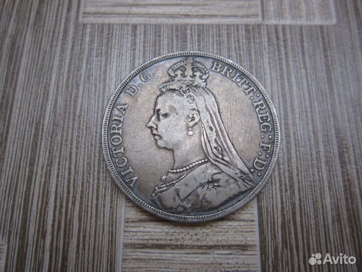 Великобритания 1 крона 1890 год