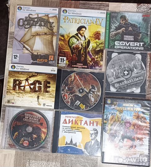 Компьютерные игры диски для пк, 26 шт + 6 подарок