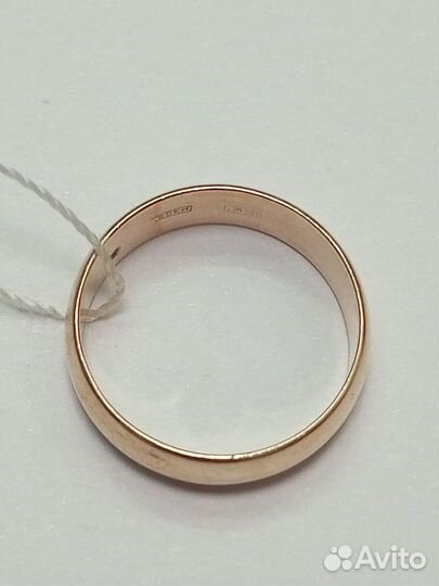 Золотое обручальное кольцо 16 размер