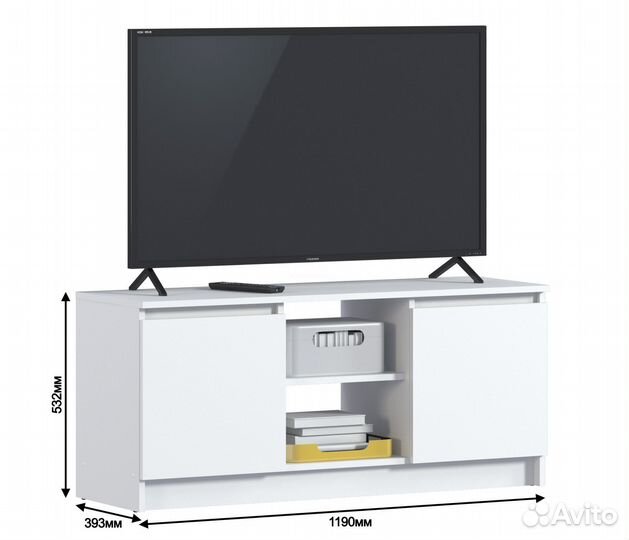Тумба под тв белая