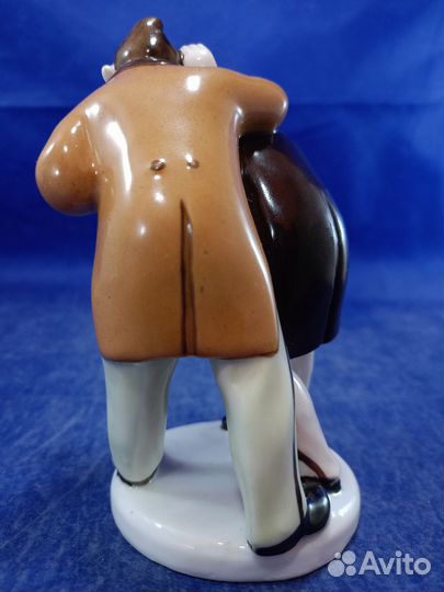 Фарфоровая статуэтка Бобчинский и Добчинский лфз Г