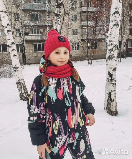 Шапка зимняя снуд шарф