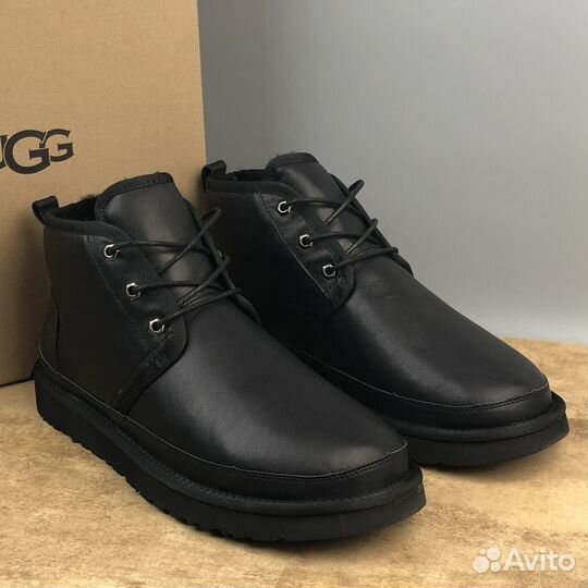 Обувь ugg мужские Neumel Leather Black