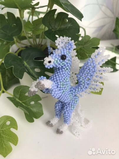 Амигуруми пегас из бисера