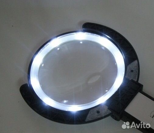 Настольная лупа MG3B-1C линза 120мм 2x/5x