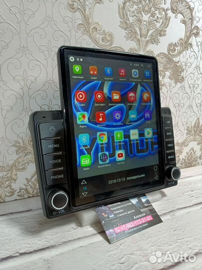 Магнитола Hyundai i40 android Tesla новая