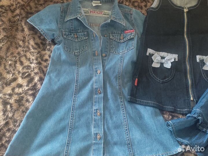Одежда для девочек 110-116 пакетом