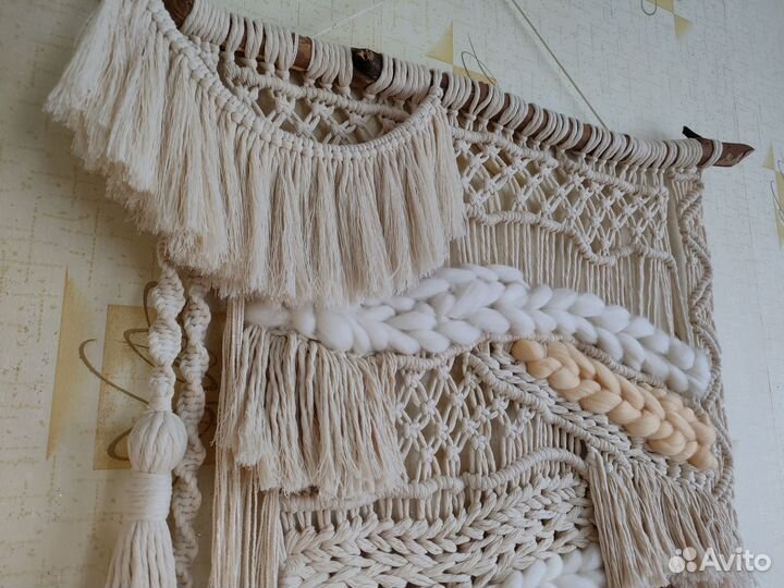 Панно макраме в стиле 