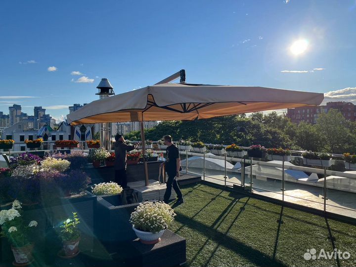 Зонты для летнего кафе. Зонт пляжный. В наличии