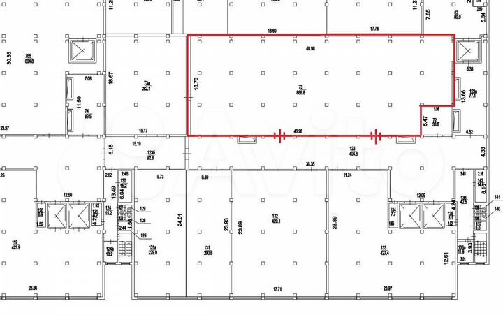 Сдам складское помещение, 880 м²