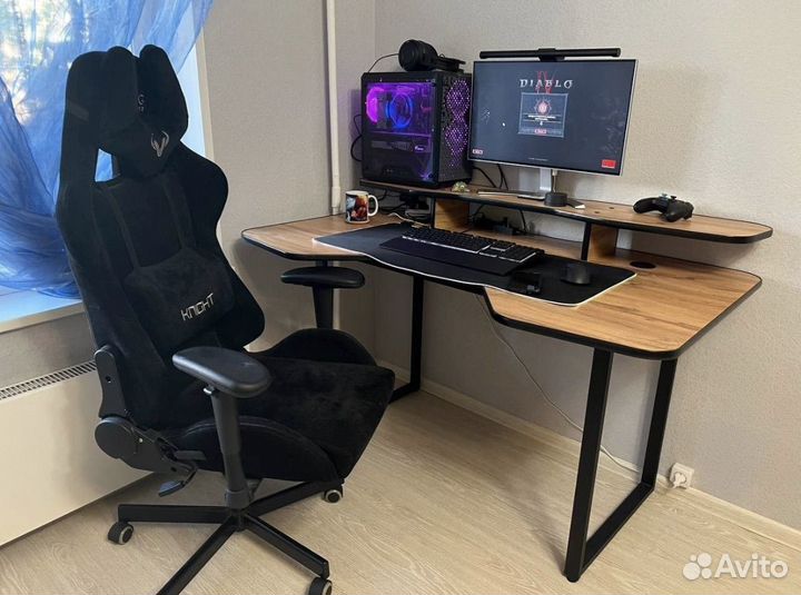 Компьютерный стол дуб вотан Loft 140см