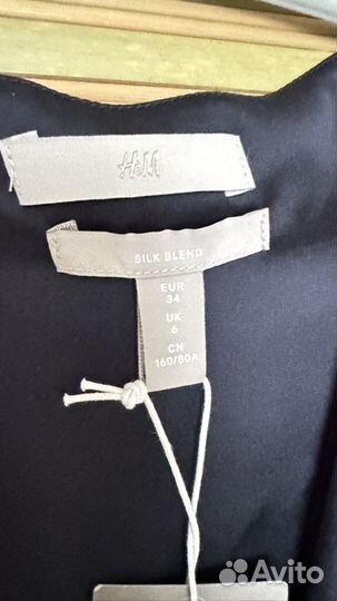 Шелковое платье H&M Silk blend
