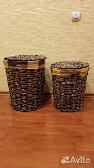 Корзины новые интерьерные плетеные