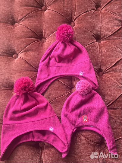 Две осенние шапки benetton и шерстяная reima