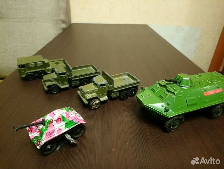 Металлические машинки СССР военная техника
