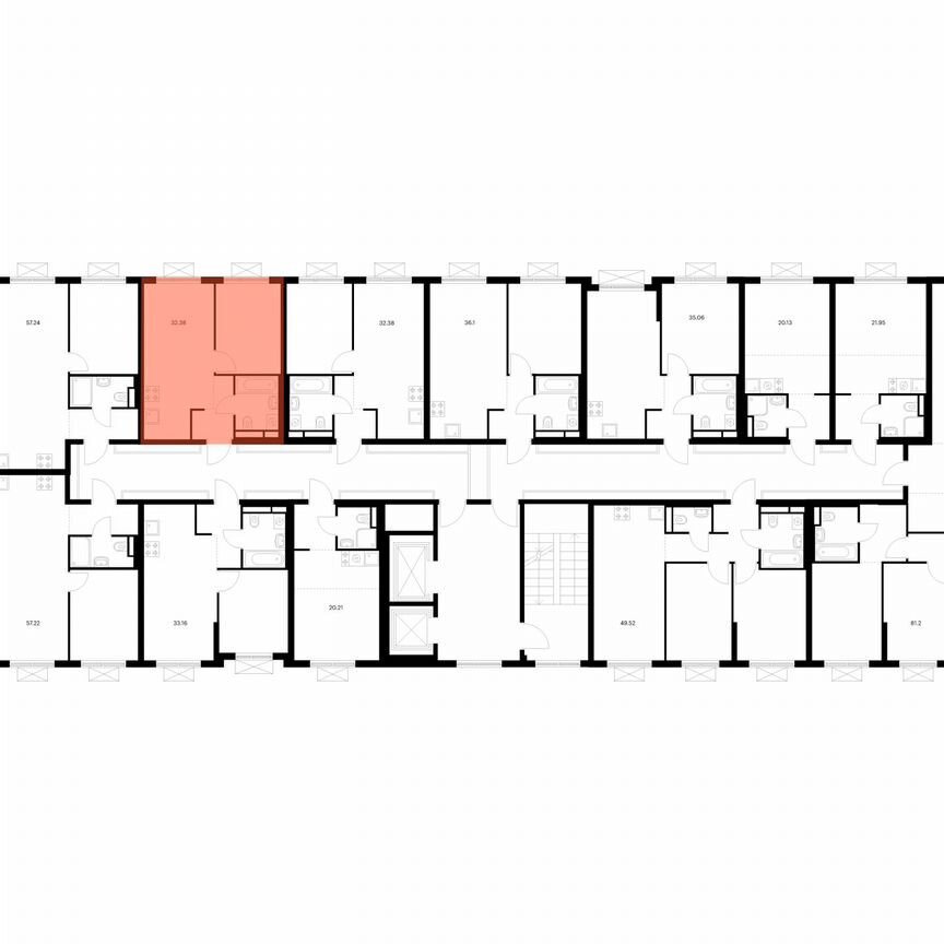 1-к. квартира, 32,4 м², 8/9 эт.