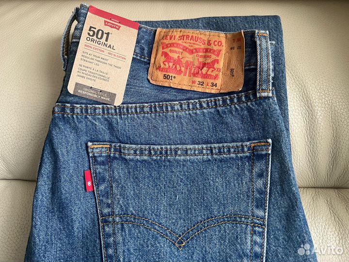 Levi's 501 Original Red Tab (R) 32x34 Оригинал