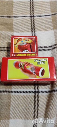 Bluetooth колонка и микрофон Pringles