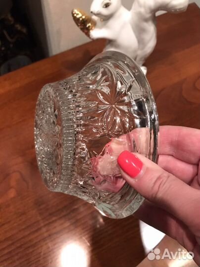 Хрустальная сахарница