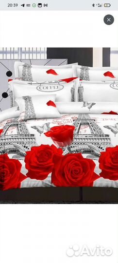 Постельное белье евро новое