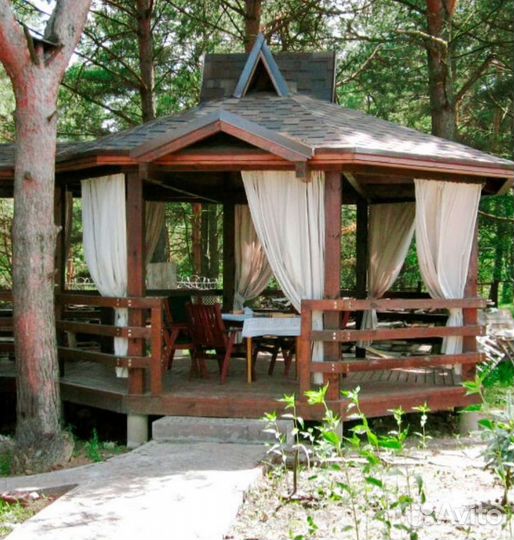 Уличные шторы для беседки веранды