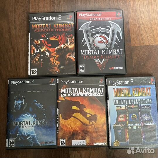 Набор игр для playstation 2 (ps2) mortal kombat