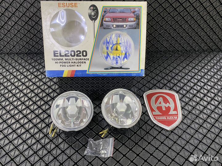 Противотуманные фары универсальные 100 мм стекло