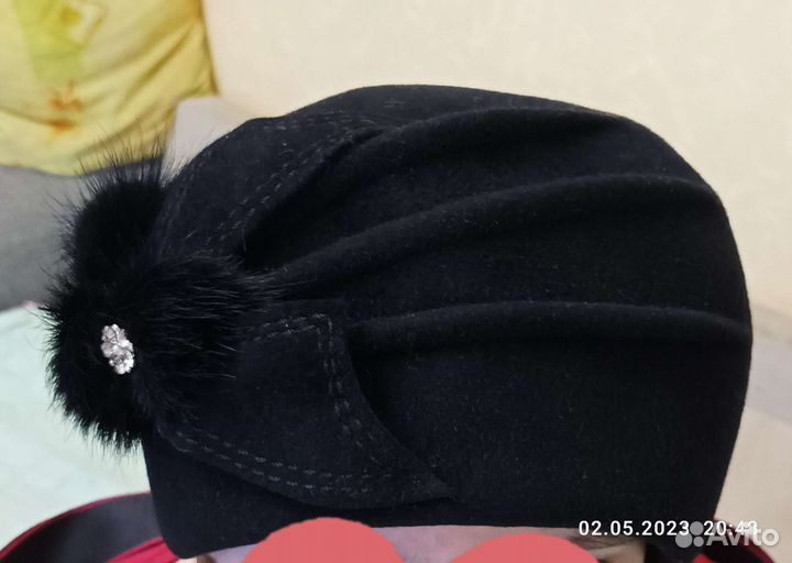 Шляпка женская фетровая