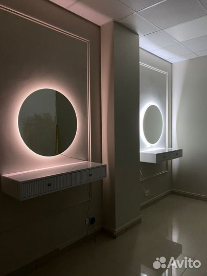 Зеркало настенное круглое с подсветкой