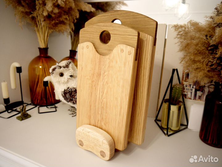 Доска разделочная деревянная 24.1x38.5-18.7х35