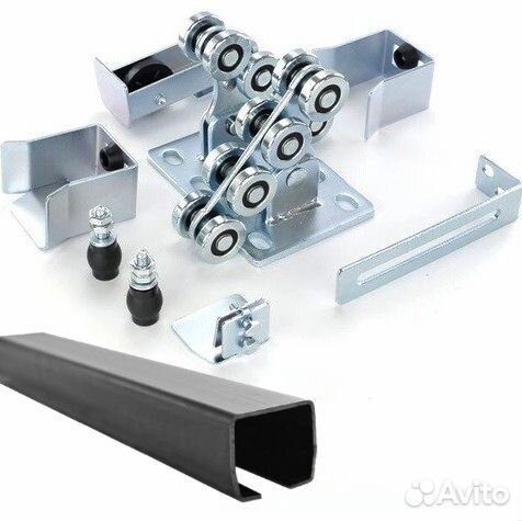 Комплектующие для откатных ворот - балка, роллики