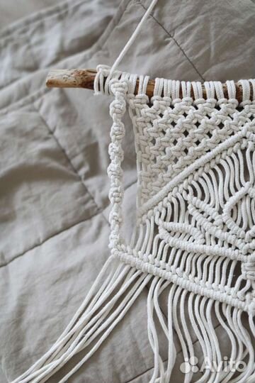 Макраме панно лотос