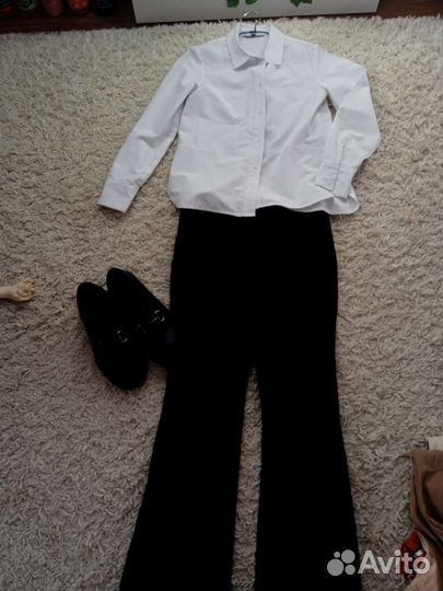 Комплект школьный, рубашка, штаны, туфли