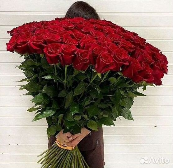 Высокие розы Доставка цветов