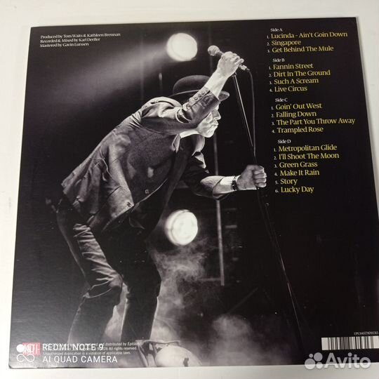 Tom Waits – Glitter And Doom Live 2LP,Canada,2009