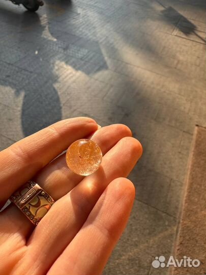 Горный хруссталь с рутиловыми нитями