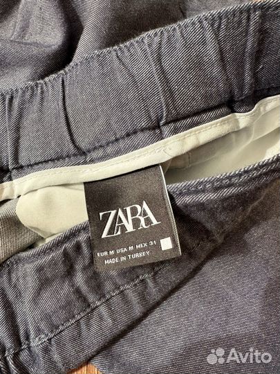 Брюки zara хлопок