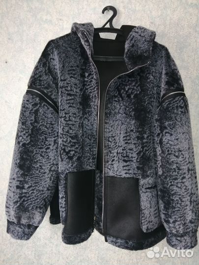 Куртка дубленка с капюшоном женская