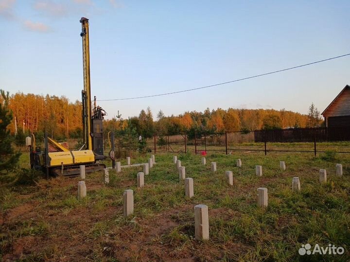 Фундамент на жб сваях