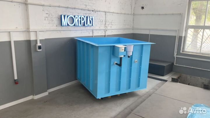 Купель квадратная под ключ 2000х1500х1000мм