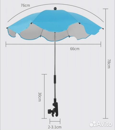 Новый универсальный зонтик для коляски