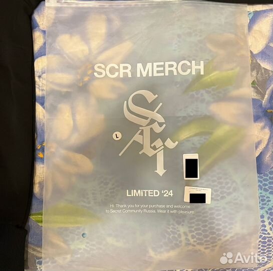 SCR flame ZIP-hoodie black L (180-189)