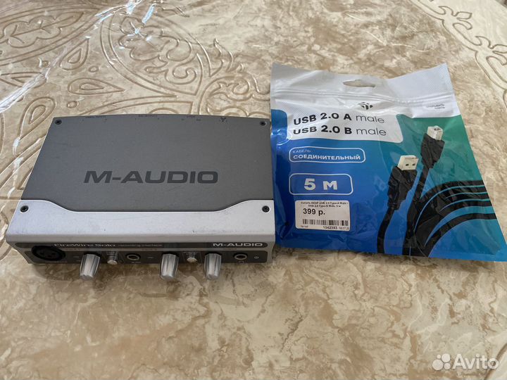 Студийный микрофон и звуковая карта