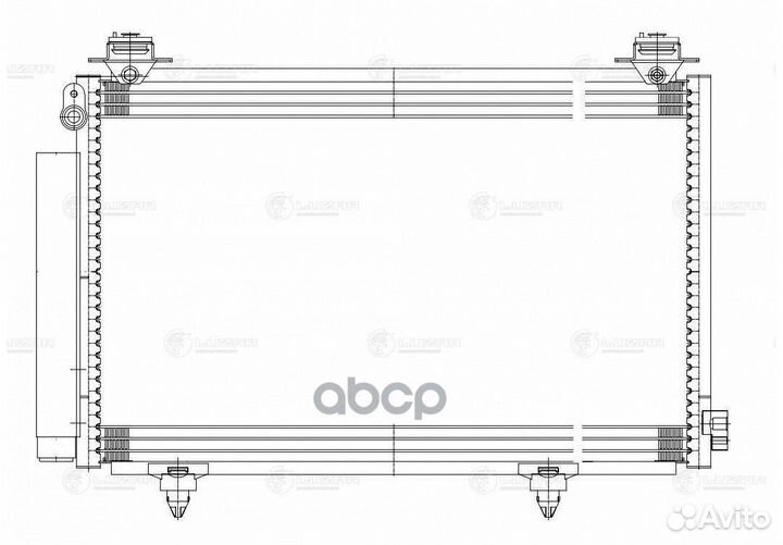 Конденсер toyota vitz 99/platz 99/funcargo 99