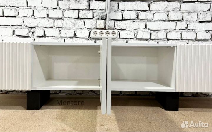 Тумба тв Bravo / ромб / белая / 140х40х30 см